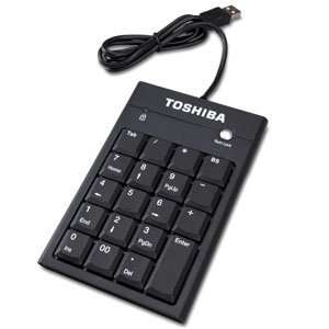  The Toshiba Portable Numeric Keypad with 2PORT USB Hub Is 