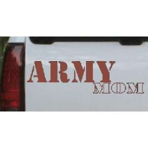 Army Mom Military Car Window Wall Laptop Decal Sticker    Brown 38in X 