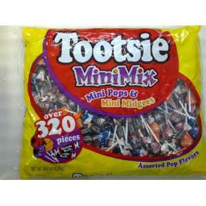 Tootsie Mini Mix Mini Pops & Mini Midgees 46.0 Oz 320pc  