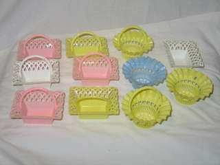 Vintage Best PLastic Easter Candy Baskets Nut Cups 50s  