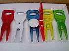 AMERICAN made golf outing kit 200 plastic color divot tools with ball 