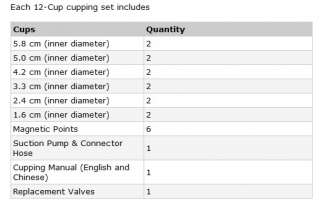 Kang Ci Chinese Medical 12 Cup Body Cupping Set+6 Magnets Point  