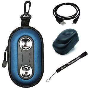  Blue Color Portable Case with built in Speakers for Motorola 