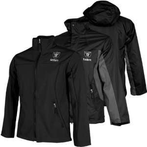 NFL Oakland Raiders Mountain Trek System Full Zip Jacket   Black 