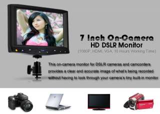 HDMI on camera monitor (for HD DSLR,1080p, big battery)  