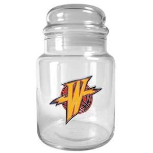  NBA 31 Ounce Glass Candy Jar   Primary Logo Sports 