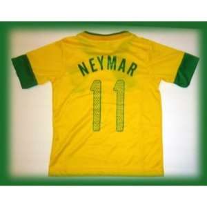 BRAZIL BRASIL HOME NEYMAR 11 FOOTBALL SOCCER KIDS JERSEY 6 7 YEARS 