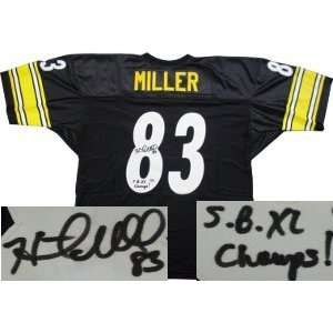 Heath Miller Pittsburgh Steelers NFL Hand Signed Authentic Style Black 