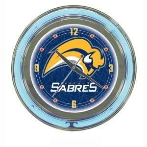  NHL Buffalo Sabers Neon Clock   14 inch Diameter Sports 