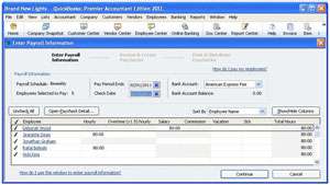 New QuickBooks Pro 2010 w/ Enhanced Payroll 3 Employees 028287024205 