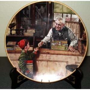   Back to School Collector Plate By Norman Rockwell 