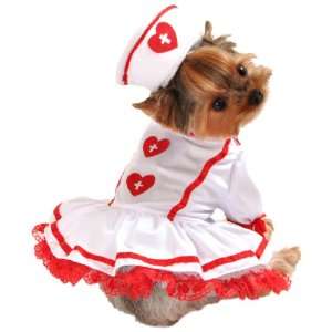  Anit Accessories Cutie Nurse Dog Costume, X Small 8 inches 
