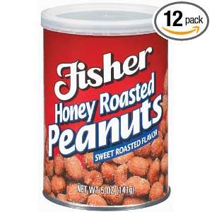 Fisher Peanuts Honey Roasted, 5 Ounces Grocery & Gourmet Food