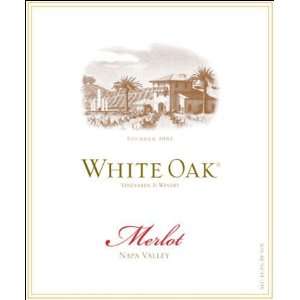  2007 White Oak Napa Merlot 750ml Grocery & Gourmet Food