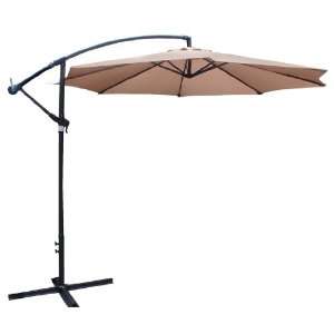   Offset Umbrella, Taupe  Requires Patio Blocks for Support Patio, Lawn