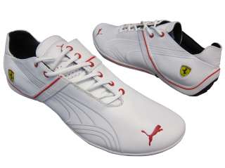 Puma Ferrari Mens Future Cat Remix SF White Red Black Fashion Sneakers 