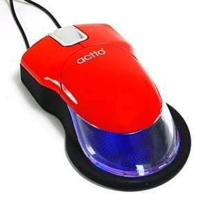  ACTTO RED USB/PS/2 Optical Scroll Wheel 3D Mice Mouse with 