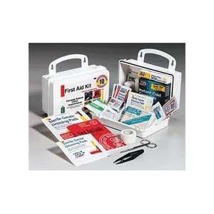  10 Person First Aid Kit, Plastic with Gasket for Water 