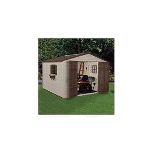  Suncast 10.5 ft x 10.5 ft Resin Storage Building   with 