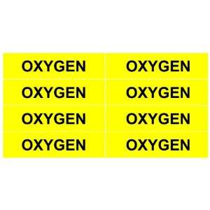 OXYGEN____Gas Pipe Tubing Labels__ 3/4 Height 