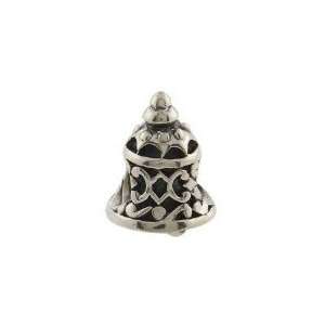   Bell Bead Charm   .925 Sterling Silver   fits Pandora, Chamilia, Troll