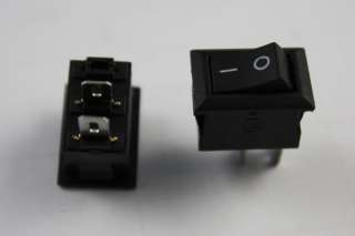 5PCS Mini Black 2 Pin SPST ON OFF Rocker Switch  