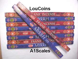 Frankincense & Myrrh Incense Sticks NEW 10 BOXES TOTAL  