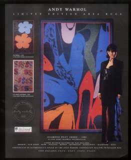 1997 Andy Warhol Diamond Dust Shoes rug print ad  