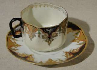 Russian porcelain cup and saucer by Kuznetsov  