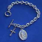  st francis of assisi saint medal religious charm bracel great gift 
