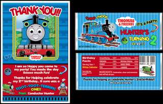 THOMAS THE TRAIN TANK BIRTHDAY PARTY TICKET INVITATIONS  