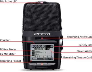 ZOOM H2N Hand Held Digital Audio Recorder  