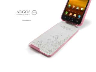 Samsung Galaxy S2(i9100) Leather Case Argos Pink #7733  