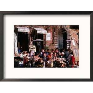  People Sitting Outside Cafe on Piazza Navona, Rome, Lazio 