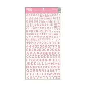   Soup Alphabeans Cardstock Stickers 7X12 Pickled Pink; 5 Items/Order