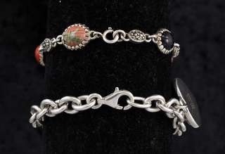 Sterling Silver Bracelets Scarab Marcasite Gen Stones  