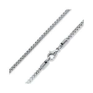  Open Box Chain Necklace   24 Mens Stainless Steel 2mm 
