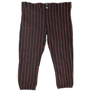  Softball Pro Style Lowrise Pinstripe Pants 42   BLACK/RED 