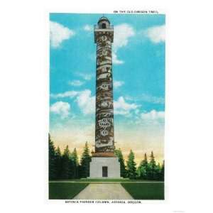   Pioneer Column   Astoria, OR Premium Poster Print, 12x16 Home