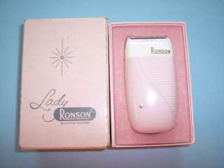 JJ002 Retro Pink Lady Ronson Electric Shaver w/Jewel  