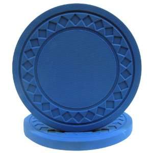   Quality Super Diamond Poker Chips (STAMPABLE)   BLUE 