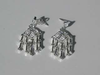 FABULOUS CHANDELIER EARRINGS .925 STERLING SILVER  