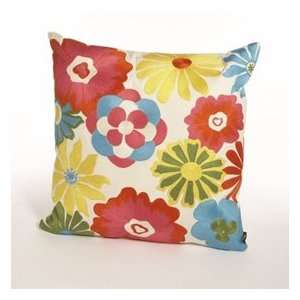    White Way   Water Resistant Flower Power Pillow