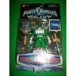  Power Rangers Lost Galaxy Green Armored Ranger LG Action 
