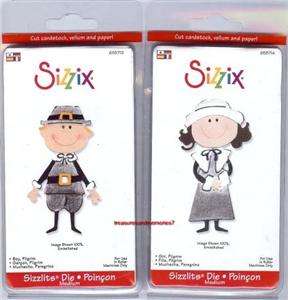 Sizzix Sizzlits BOY & GIRL PILGRIM THANKSGIVING MEDIUM  