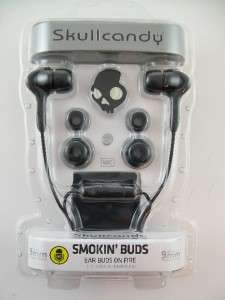 SKULLCANDY Smokin Buds Earbuds Inline Microphone and Playback Controls 