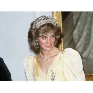 Princess Diana in New Zealand Government House Ball Wellington Wearing 