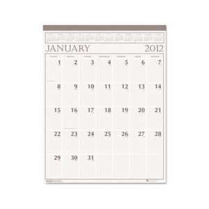 Large Print Monthly Wall Calendar in Punched Leatherette Binding, 20 x 