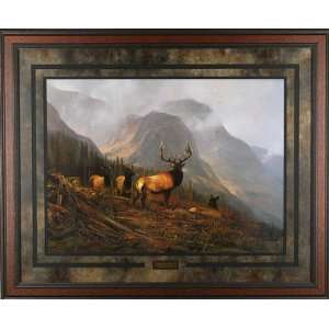  Bookcliff Elk Michael Coleman 41x31 Gallery Quality Framed 