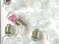 Cube Glass bottle Vial Hot charm mini bead tiny *  